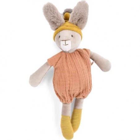 Doudou Petit Lapin Argile Trois Petits Lapins Moulin Roty