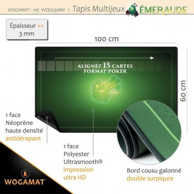 Tapis Multijeux Vert Taille X Cm Wogamat