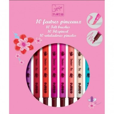 Pochettes de 10 Feutres Djeco - Couleurs "Sweet"