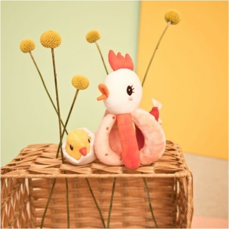 Hochet à poignées - Paulette la poule - Lilliputiens