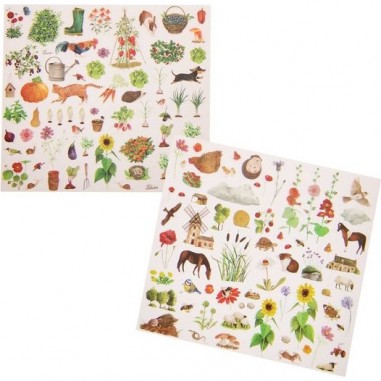 Décalcomanies du jardinier Le Jardin du Moulin - Moulin Roty