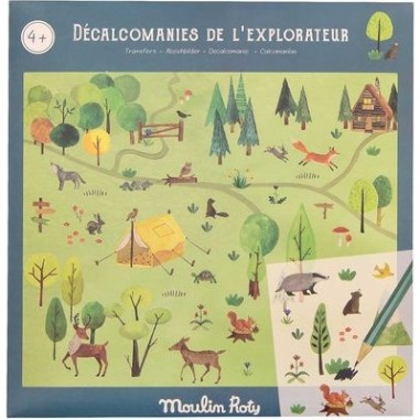 Décalcomanies Petit explorateur - Le Jardin du Moulin - Moulin Roty