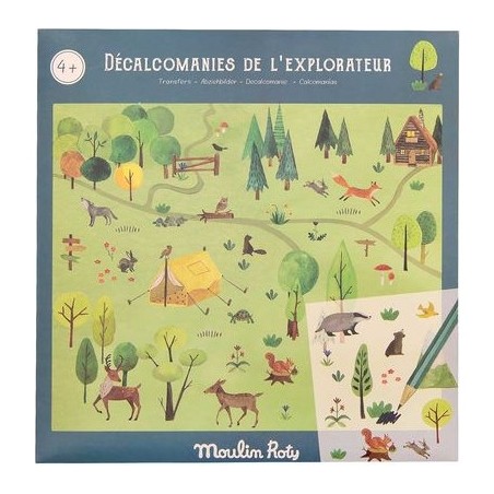 Décalcomanies Petit explorateur - Le Jardin du Moulin - Moulin Roty