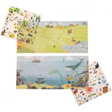 Décalcomanies Petit explorateur - Le Jardin du Moulin - Moulin Roty