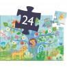 Puzzle silhouette coucou Hibou - 24 pièces - Djeco
