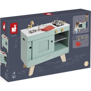 Cuisine en bois pour enfant - Cuisine Loft - Janod
