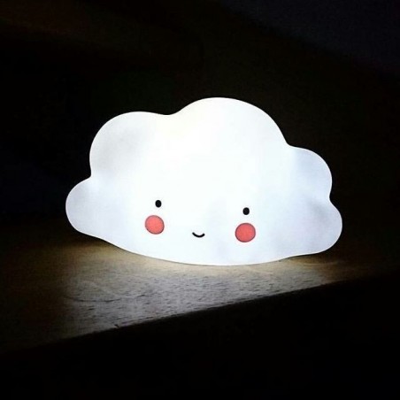 Petite veilleuse nuage blanc 14cm - Little-lovely-company