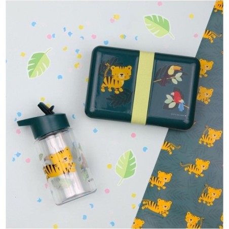 Gourde maternelle Tigre de la jungle - A personnaliser - A Little Lovely Company