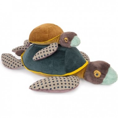 Petite tortue Tout autour du monde - Peluche enfant - Moulin Roty