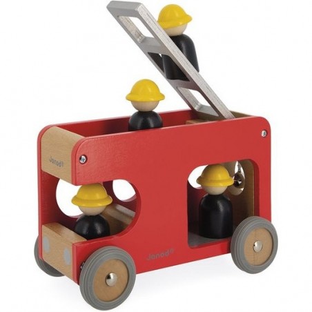 Camion de pompier en bois - Collection Bolid Janod
