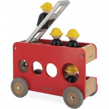 Camion de pompier en bois - Collection Bolid Janod