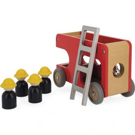 Camion de pompier en bois - Collection Bolid Janod