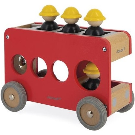 Camion de pompier en bois - Collection Bolid Janod