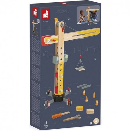 Grande grue pour enfant en bois - Collection Bolid Janod