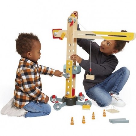 Grande grue pour enfant en bois - Collection Bolid Janod