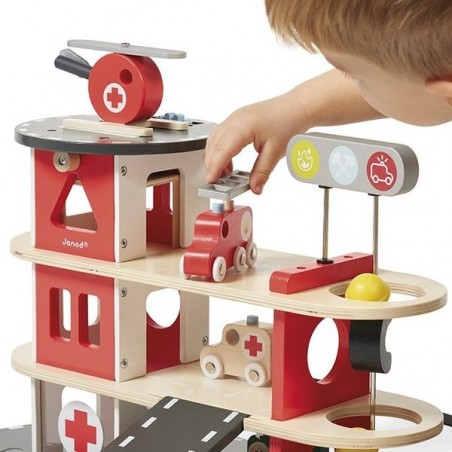 Caserne de pompiers en bois - Bolid Janod