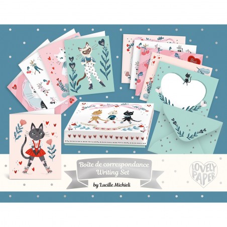 Boite de Correspondance et papeterie Lucille Lovely Paper - Djeco