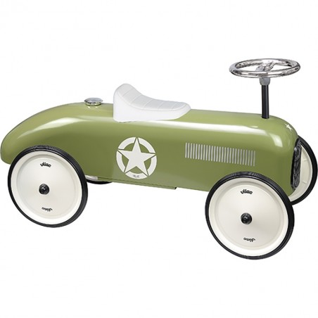 Voiture pour bébé - Porteur vintage - Kaki - Vilac