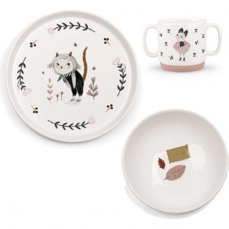 Set vaisselle bébé - en porcelaine - Après la pluie - Moulin Roty