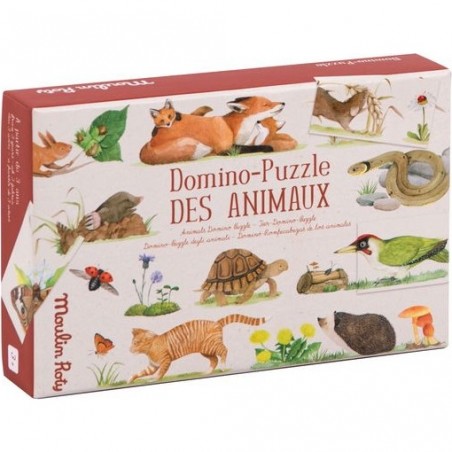 Jeu Domino - Puzzle des animaux Le jardin du Moulin - Moulin Roty