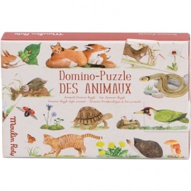 Jeu Domino - Puzzle des animaux Le jardin du Moulin - Moulin Roty
