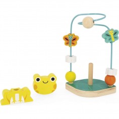 Jouet Looping bois - Grenouille Tropik - Janod 2