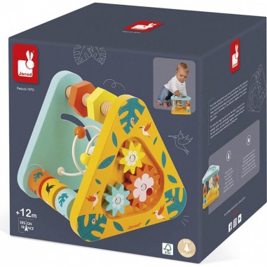 Jouet éveil en bois - Triangle mutli activités Tropik - Janod