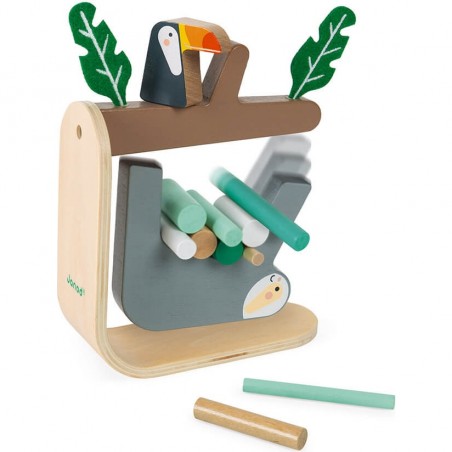 Jeu d'équilibre pour enfant en bois - Jouet d'adresse paresseux - Janod