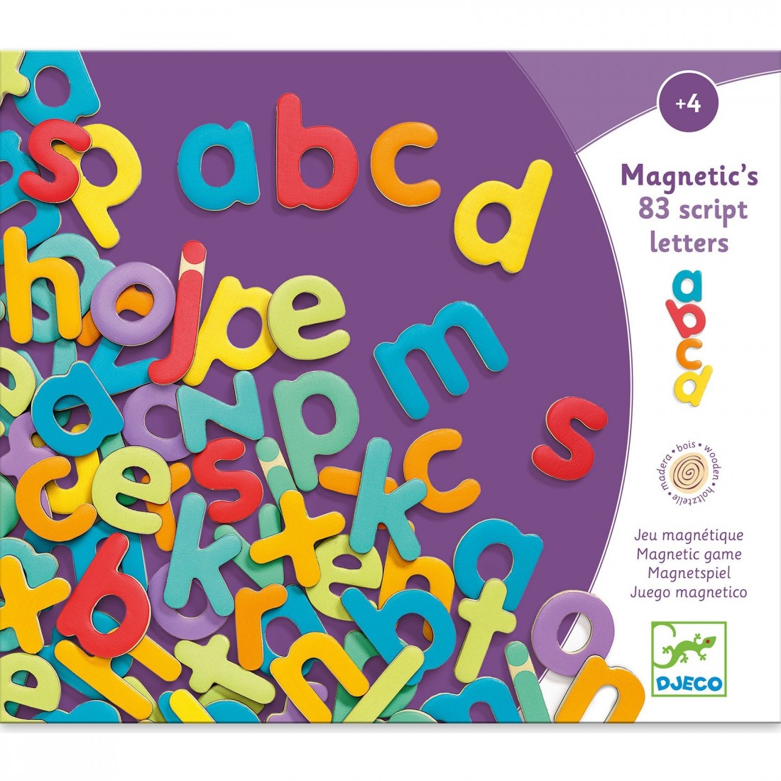 Lettres majuscules magnétiques (83 pièces) : Djeco