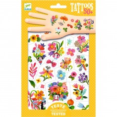 Tatouages Enfant - Fleurs Aqua Flor - Djeco