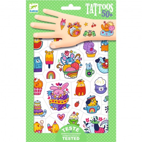 Tatouages Kawai - Mimi sweet - Tatoos enfant - Djeco
