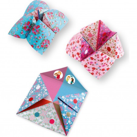 Origami : Cocottes papier pour enfant - Thème des fleurs - Djeco