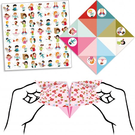 Origami : Cocottes papier pour enfant - Thème des fleurs - Djeco