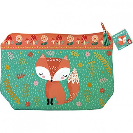 Trousse Renard - Vert et Orange - Janod