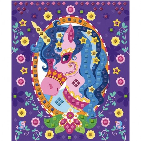 Mosaïque en mousse Poneys et Licornes - Les ateliers du calme - Janod