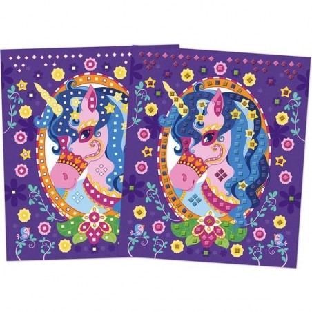 Mosaïque en mousse Poneys et Licornes - Les ateliers du calme - Janod
