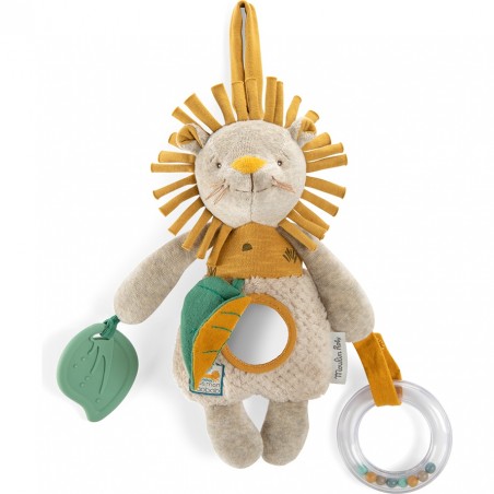 Peluche d'activités Lion Sous mon baobab - Moulin Roty