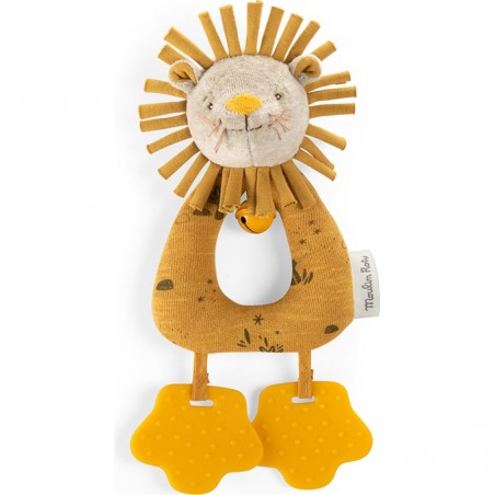 Anneau hochet lion Sous mon baobab - Moulin Roty