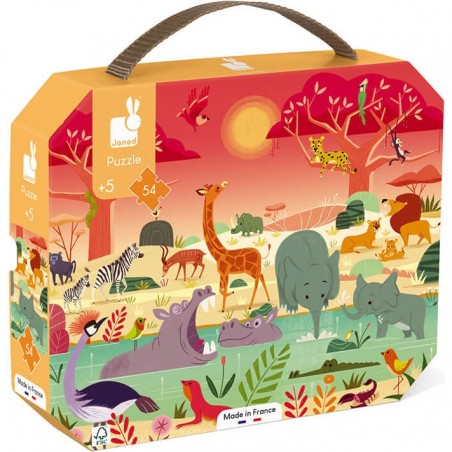 Puzzle La Réserve Animalière 54 pièces - Janod