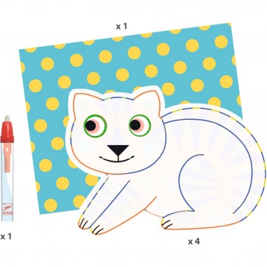 Coloriage à l'eau magique Animalo-Ma - Djeco