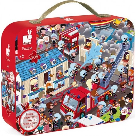 Puzzle observation Pompiers 208 pièces : Puzzles 150 à 499 pièces - J02793 - Janod