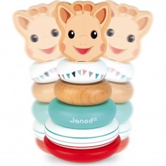 Empilable Culbuto Sophie la girafe - Jouet d'éveil à empiler bois - Janod