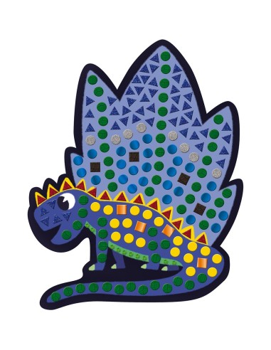 Mosaïques et Gommettes Dinosaures - Jeu de concentration - Janod