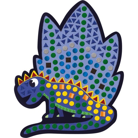 Mosaïques et Gommettes Dinosaures - Jeu de concentration - Janod
