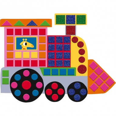 Mosaïques et Gommettes - Voiture et Véhicules - Janod