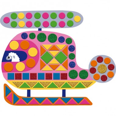 Mosaïques et Gommettes - Voiture et Véhicules - Janod