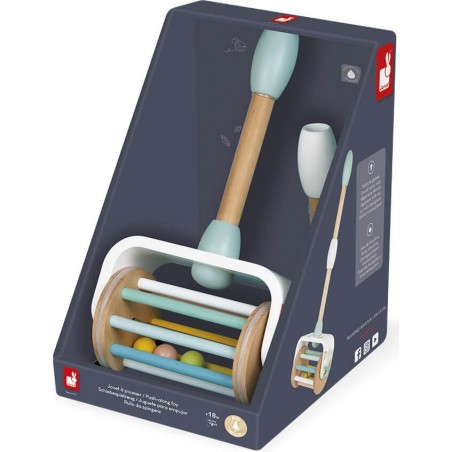 Jouet à pousser en bois - Pure de Janod - Jeu d'éveil motricité