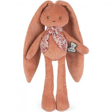 Doudou lapin Kaloo - Couleur Terracotta et velours cotelé