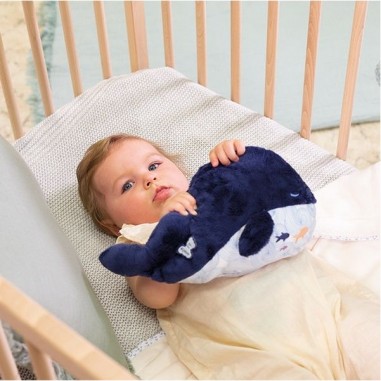 Peluche bouillotte bien-être baleine Petit calme - Kaloo