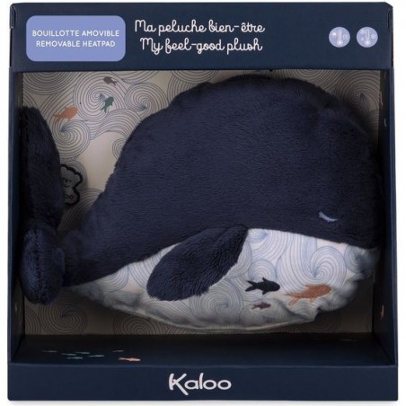 Peluche bouillotte bien-être baleine Petit calme - Kaloo